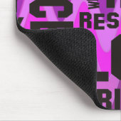 Affirmations black - sinus pink mousepad (Ecke)