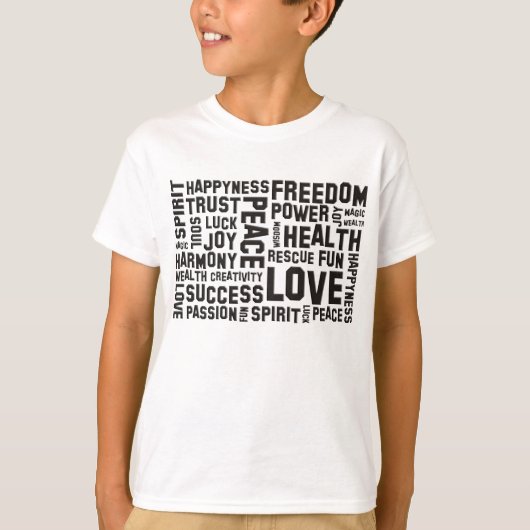 Affirmations Black T-Shirt (Vorderseite)