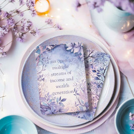 Affirmations Cards, Lila potenzieller Quotendruck
