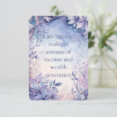 Affirmations Cards, Lila potenzieller Quotendruck (Stehend Vorderseite)