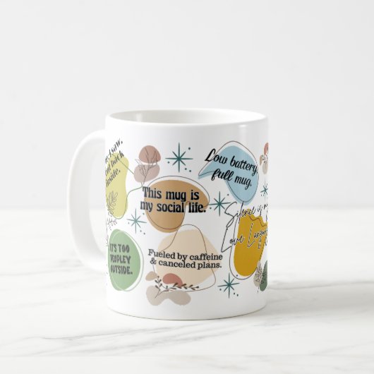 Affirmations einführen kaffeetasse (Vorderseite Links)
