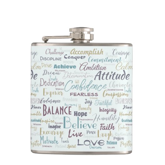 Affirmations flachmann (Vorderseite)