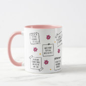 Affirmations Notepad Mug Design Tasse (Links)