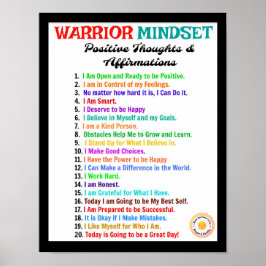 Affirmations Poster - Warrior Mindset