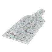 Affirmations Throw Pillow Schneidebrett (Ecke)