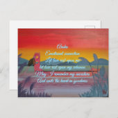 Affirmationskarte aroha (Liebe) Postkarte (Vorne/Hinten)