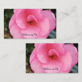 Affirmationskarte auf einem Notecard. Mitteilungskarte (Vorne/Hinten)