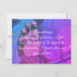 Affirmationskarte Manaakitanga Postkarte