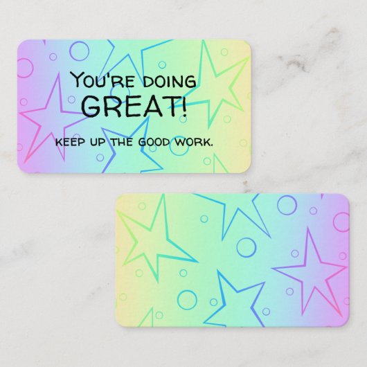 Affirmationskarte Visitenkarte (Vorne/Hinten)