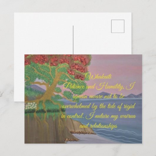 Affirmationskarten Postkarte (Vorne/Hinten)