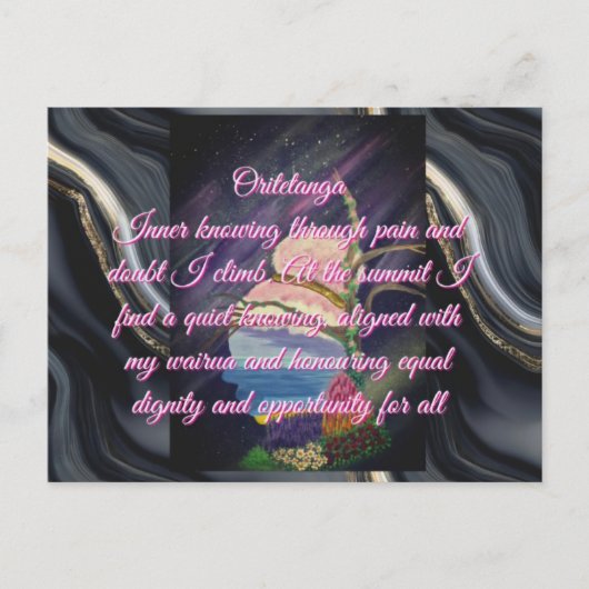 Affirmationskarten Postkarte (Vorderseite)