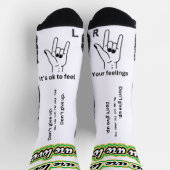 Affirmationssocken Socken (Oben)