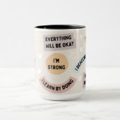 Affirmative Tasse mit Positive Quotes (Zentrum)