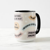 Affirmative Tasse mit Positive Quotes (VorderseiteRechts)