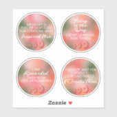 Affirmers Stickers Great for New Moon Ritual 7A Aufkleber (Blatt)