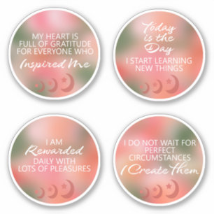 Affirmers Stickers Great for New Moon Ritual 7A Aufkleber