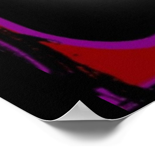 Affisch - Alfabet graffitti - röd Poster (Ecke)