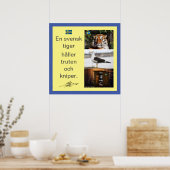 Affisch — En svensk tiger Poster (Küche)