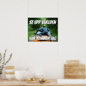 Affisch — Se upp världen Poster (Küche)