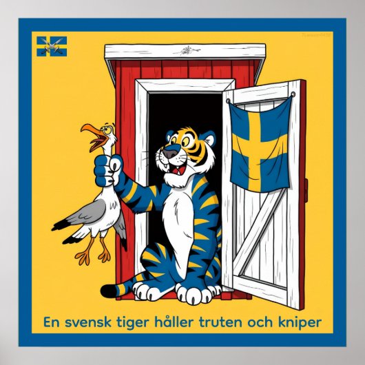 Affisch — Svensk tiger Poster (Vorne)