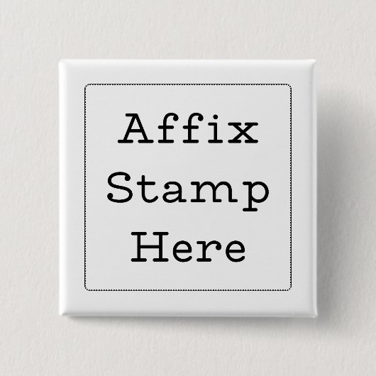 Affix-Briefmarke hier Button (Vorderseite)
