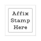Affix-Briefmarke hier Permastempel (Design)