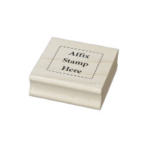 Affix-Briefmarke Hier Rubber-Briefmarke