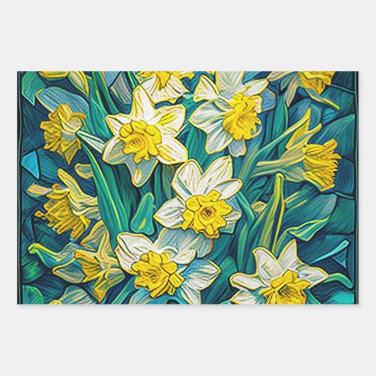 Affodien 2 geschenkpapier set (Vorderseite 2)