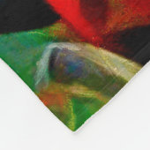 Affodien. Abstrakte Blumenkomposition in einem Wür Fleecedecke (Ecke)
