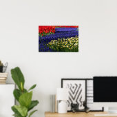 Affodien, Hyazinthen und Tulpen Poster (Heimbüro)
