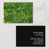 Affodien/Narzisse Visitenkarte (Vorne/Hinten)