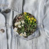 Affodien und Crocus Abzeichen Button (Beispiel)