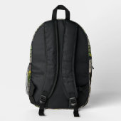 Affodien und Crocus Bedruckter Rucksack (Rückseite)
