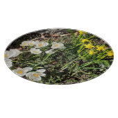 Affodien und Crocus Schneidebrett (Ecke)