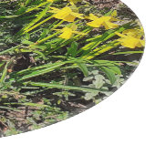 Affodien und Crocus Schneidebrett (Ecke)