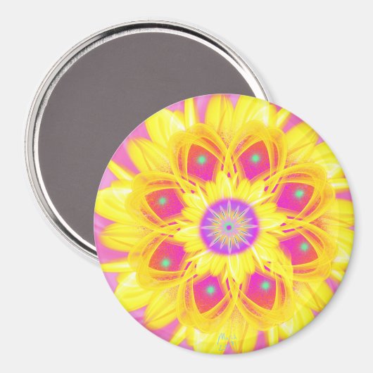 Affodil nach Power Blume Magnet (Vorderseite/Rückseite)