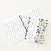 Affodil und Hydrangea Personalisiert Notizblock (Innenseite)