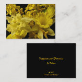 Affodils und Forsythia ATC Visitenkarte (Vorne/Hinten)