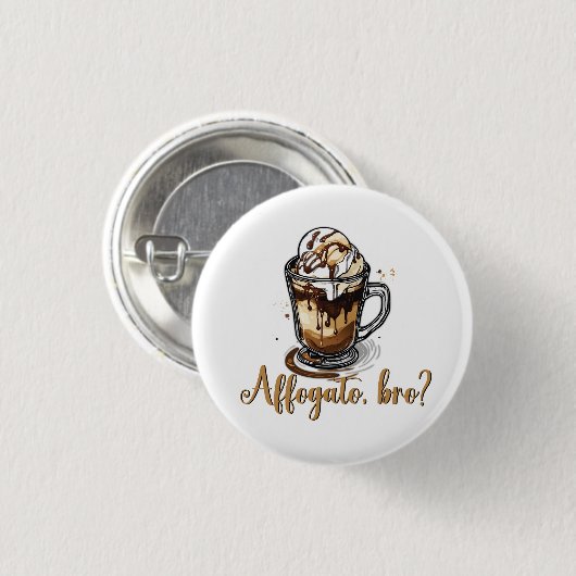 Affogato, Bro, Coffein Addict Button (Vorne & Hinten)