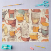 Affogato Coffee ephemere Collage Muster Seidenpapier (Basteln)