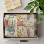 Affogato Coffee No. 4 ephemera Collage Muster Seidenpapier (Geschenk)