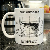 Affogato-Kaffee-Dessert-Rezept Sofort essen Kaffeetasse