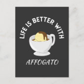 Affogato-Kaffee Postkarte (Vorderseite)