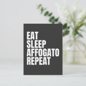 Affogato-Kaffee Postkarte (Stehend Vorderseite)