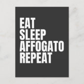 Affogato-Kaffee Postkarte (Vorderseite)