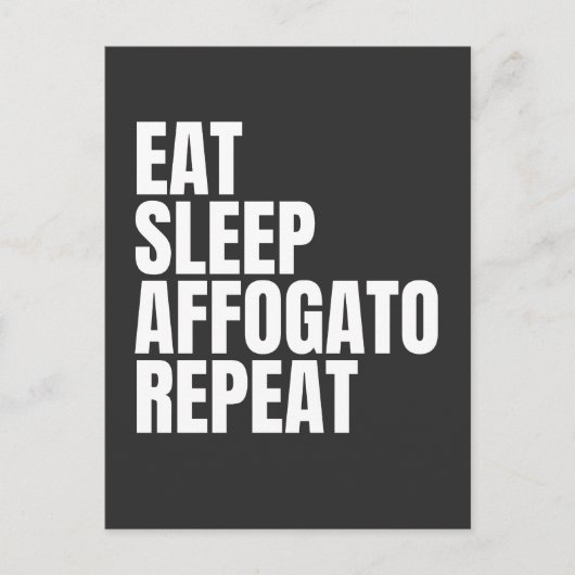 Affogato-Kaffee Postkarte (Vorderseite)