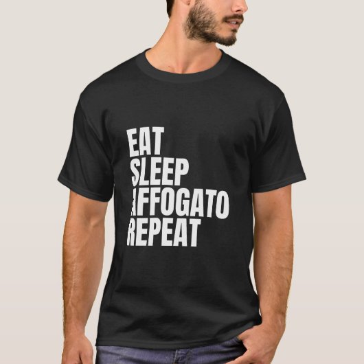 Affogato-Kaffee T-Shirt (Vorderseite)