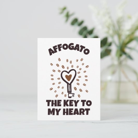 Affogato Postkarte (Stehend Vorderseite)