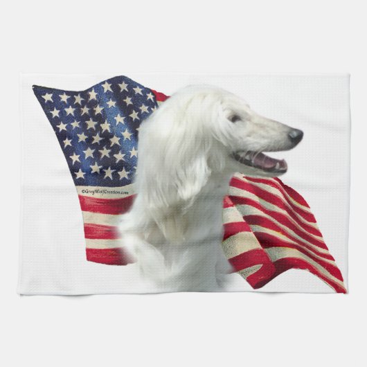 Afgan Flag Geschirrtuch (Horizontal)