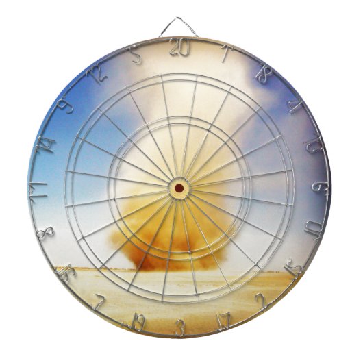 Afganistan Staubteufel Dartboard Dartscheibe (vorne)